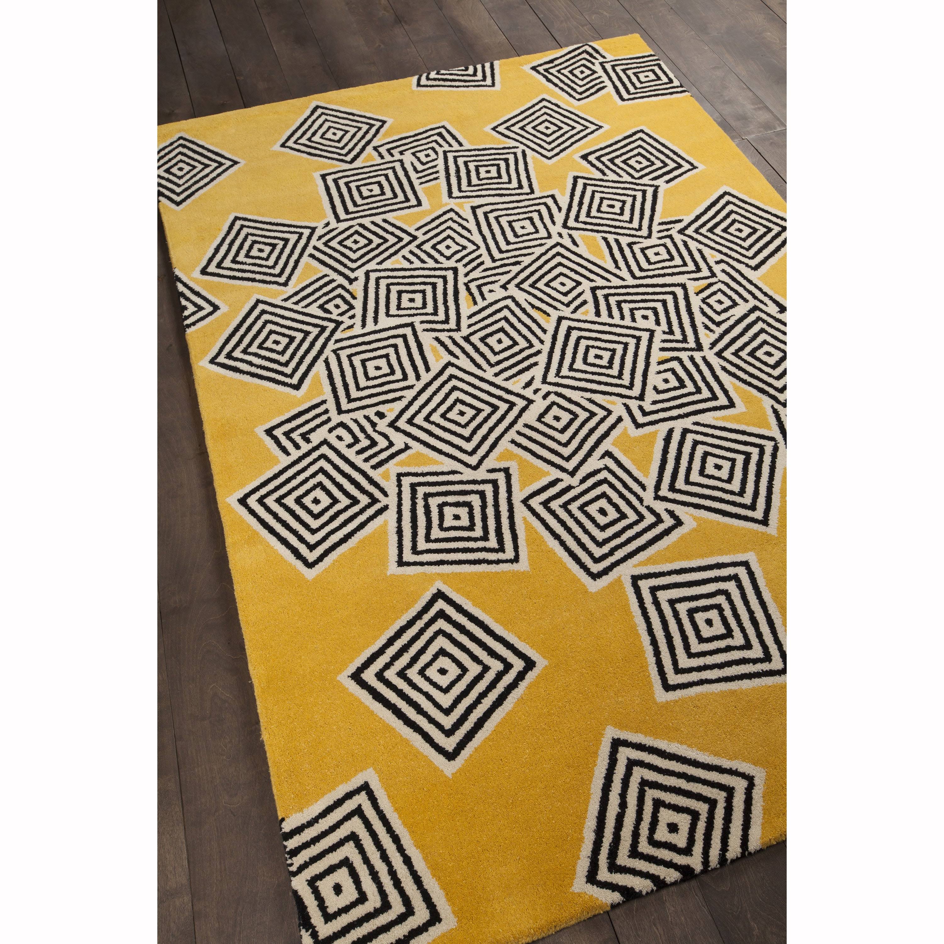 Artist's Loom Hand-Tufted Contemporary Geometric Pattern Wool Rug (5'x7'6 inch), Size: 0TKI0U_2KIB
