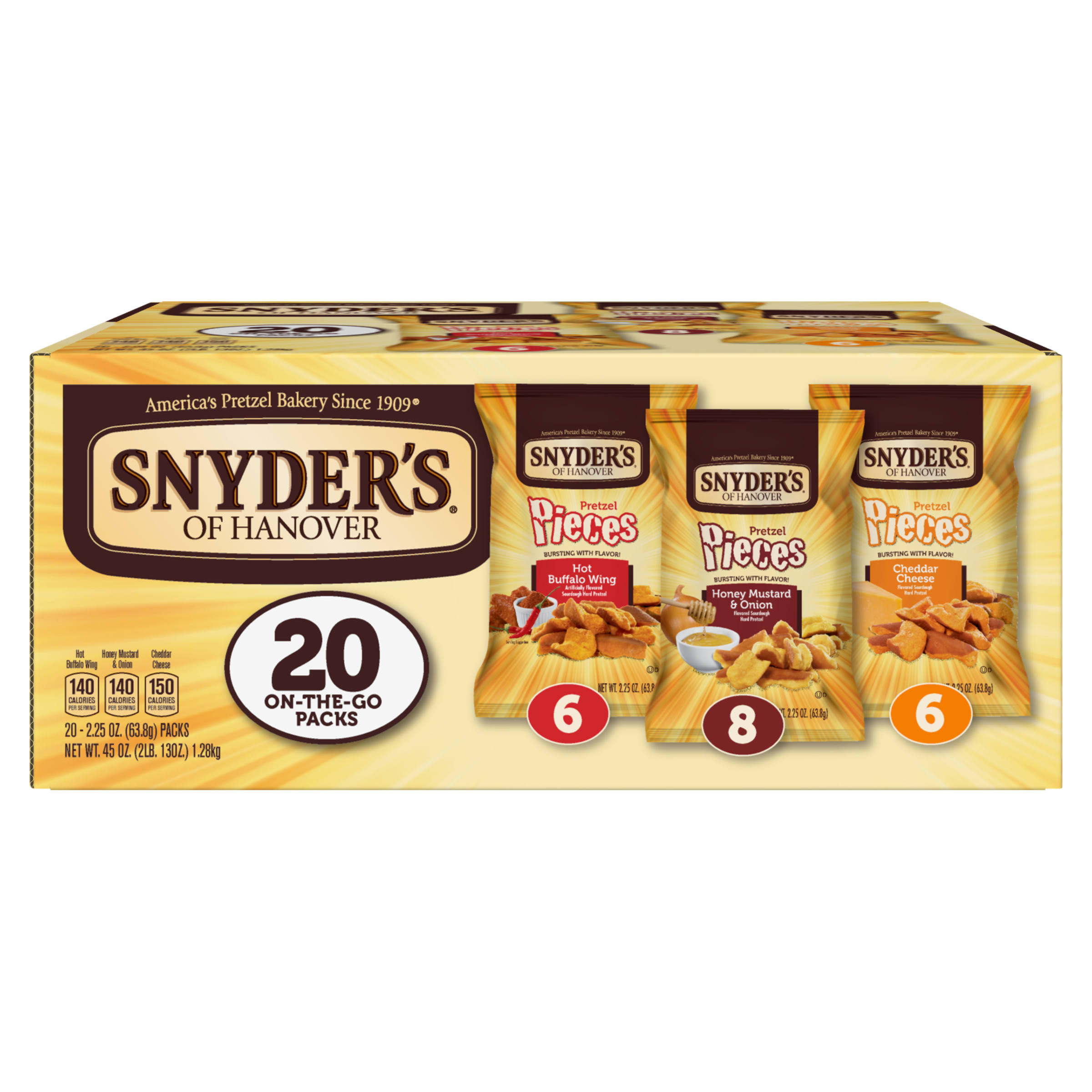 Snyder's of Hanover Pretzel Pieces Variety Pack, 2.25 oz, 20 DKWT8D_7HEG