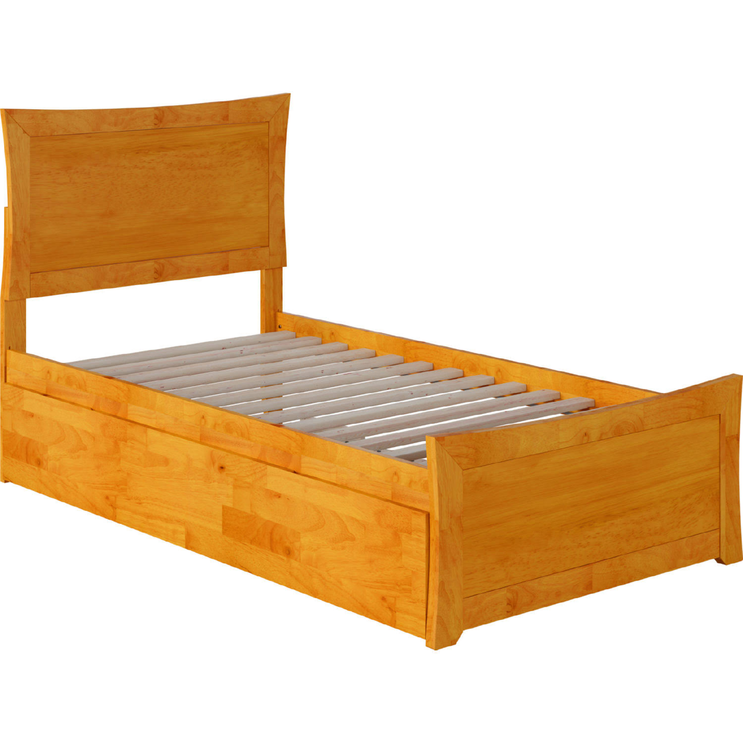 Atlantic Furniture Metro Twin Extra Long Bed with Matching Footboard and Twin Extra Long Trundle in 0F8HSR_IJJQ