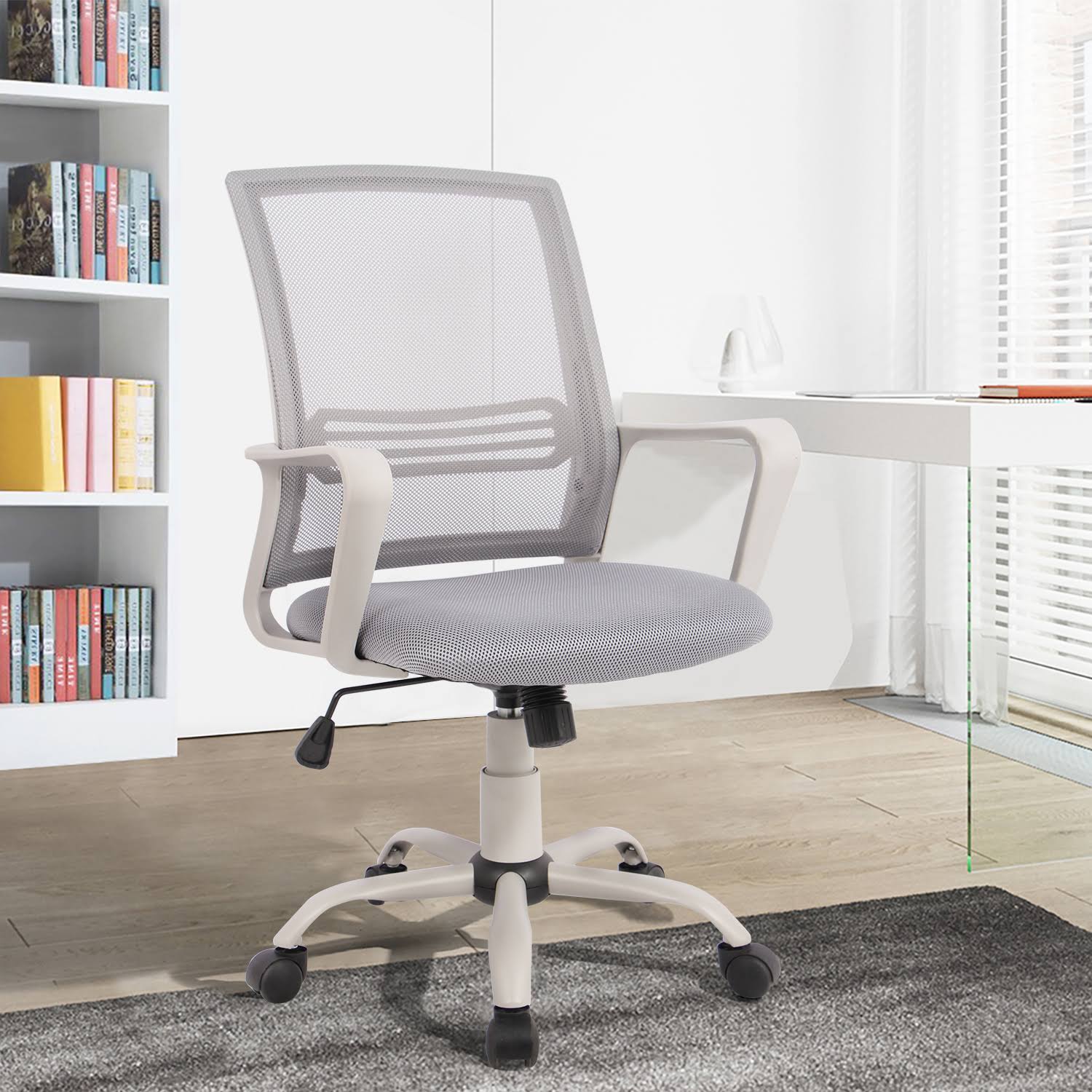 Yoyomax Mid-Back Mesh Office Computer Swivel Desk Task Chair Ergonomic Executive Chair, 1O2RLS_OXCY