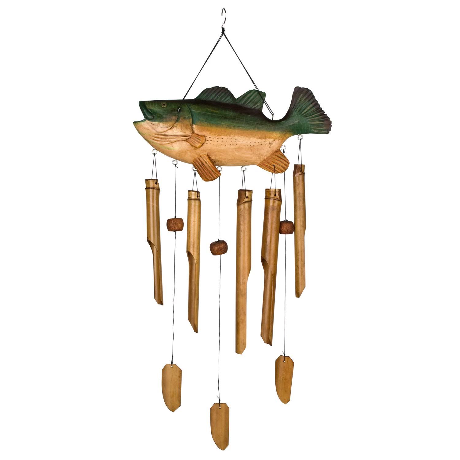Woodstock Bass Fish Bamboo Chime- Asli Arts XLJ5ZW_M1XY