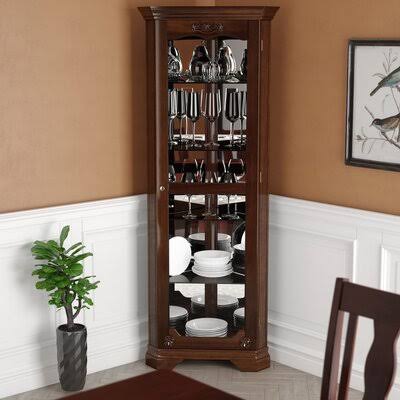 Astoria Grand Baysden Corner Curio Cabinet, SCZ6MM_AEWM