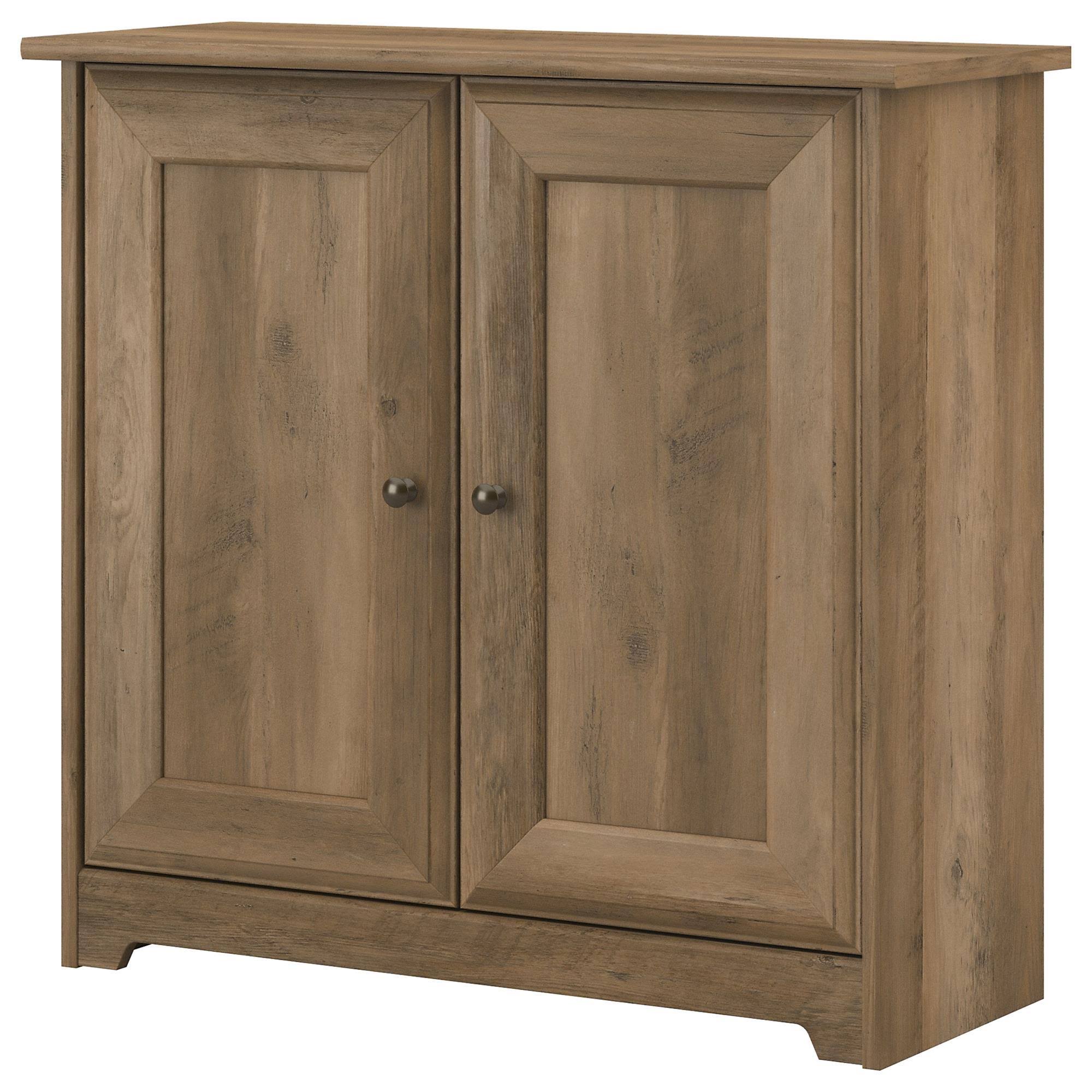 Cabot Small Storage Cabinet with Doors Reclaimed Pine - Bush NB4FSP_ZJRW
