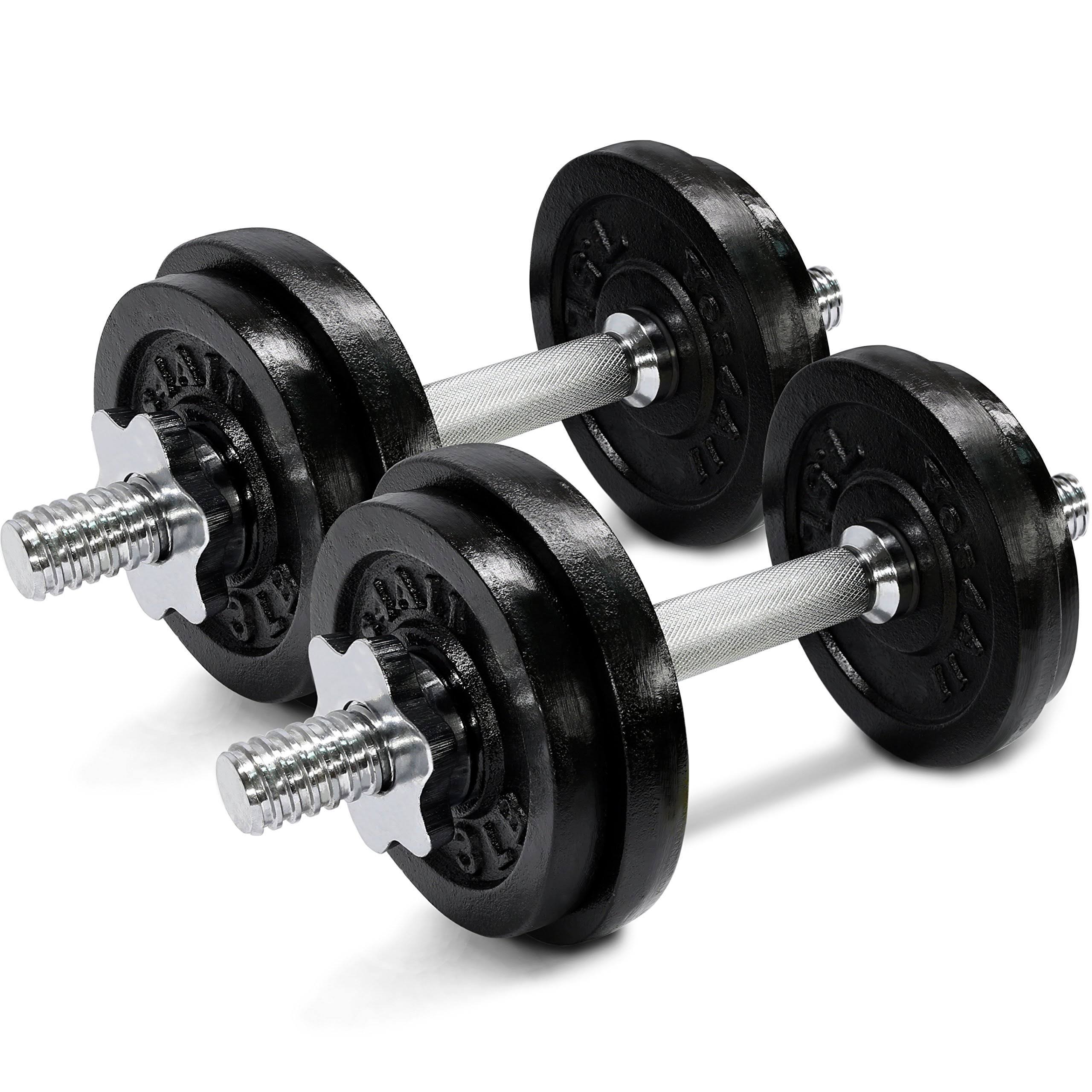 Yes4all Cast Iron Adjustable Dumbbell - 50 PXLOCR_ICUW