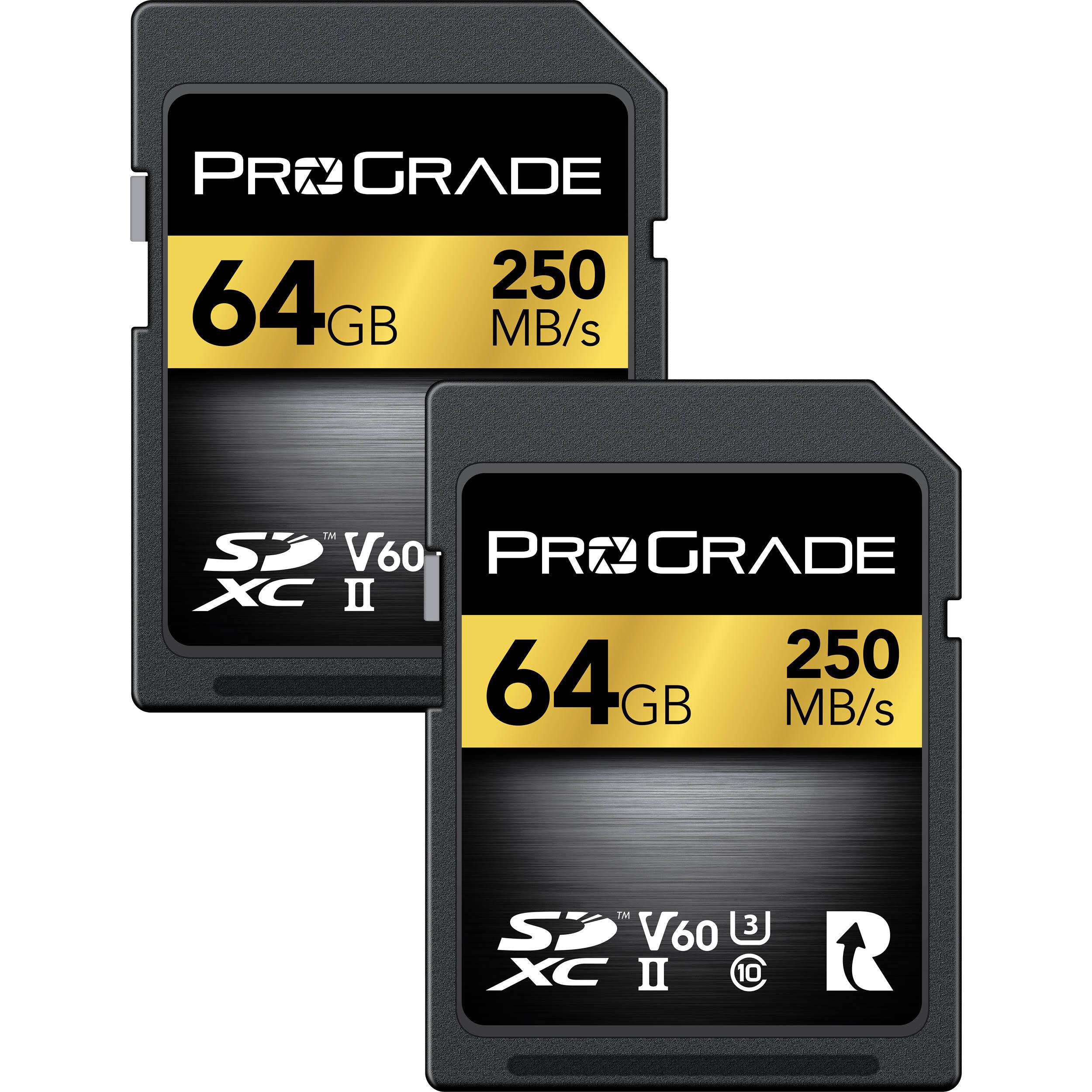 Prograde Digital 64GB UHS-II SDXC Memory Card WK64TR_T0FP