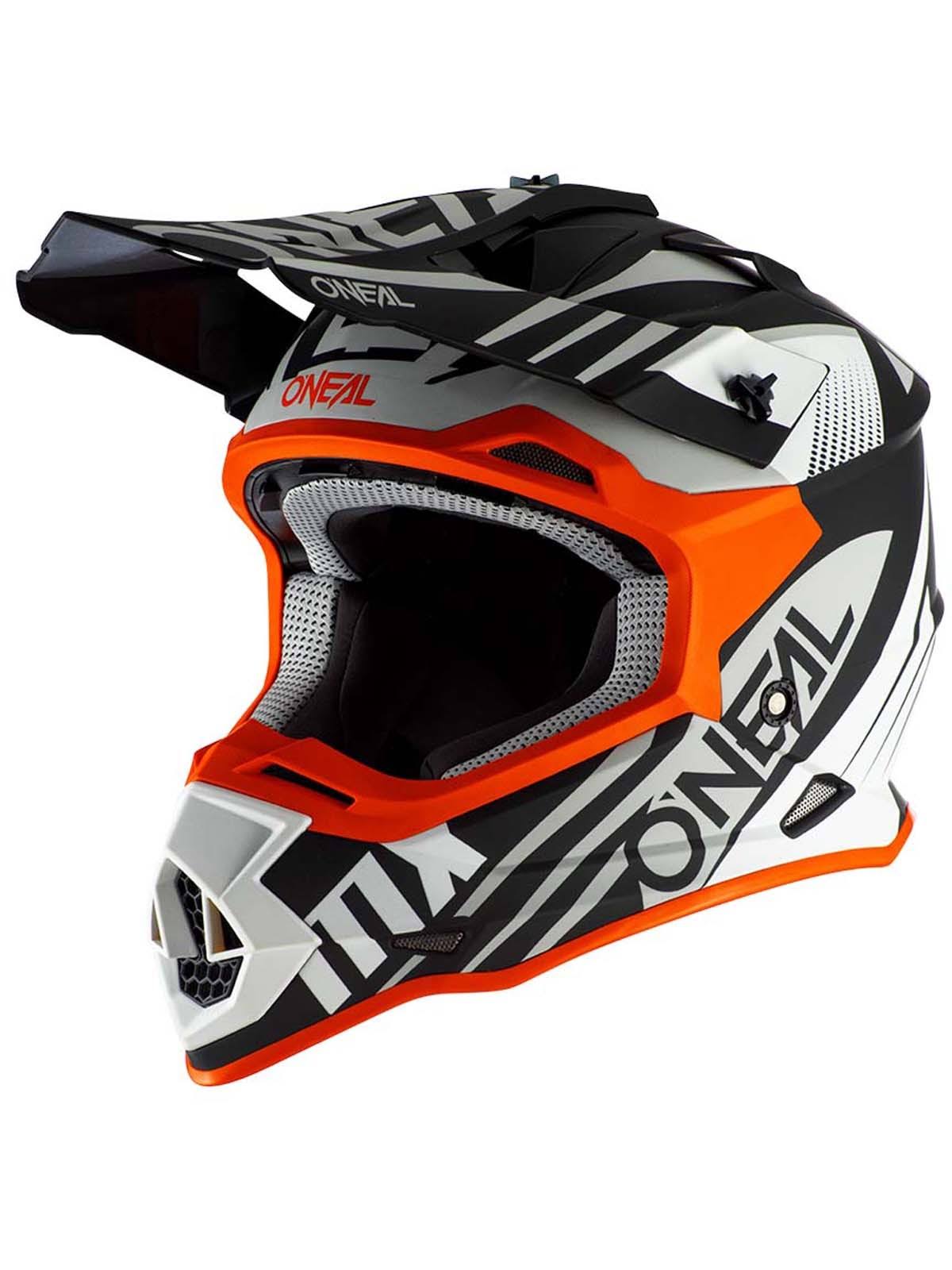 O'Neal 2 Series Spyde Helmet - Black/White/Orange - GRH1GE_SMNY
