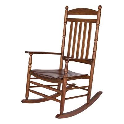 Outdoor Derrek Rocking Solid Wood Chair Alcott Hill Color WPMU7J_8NY1