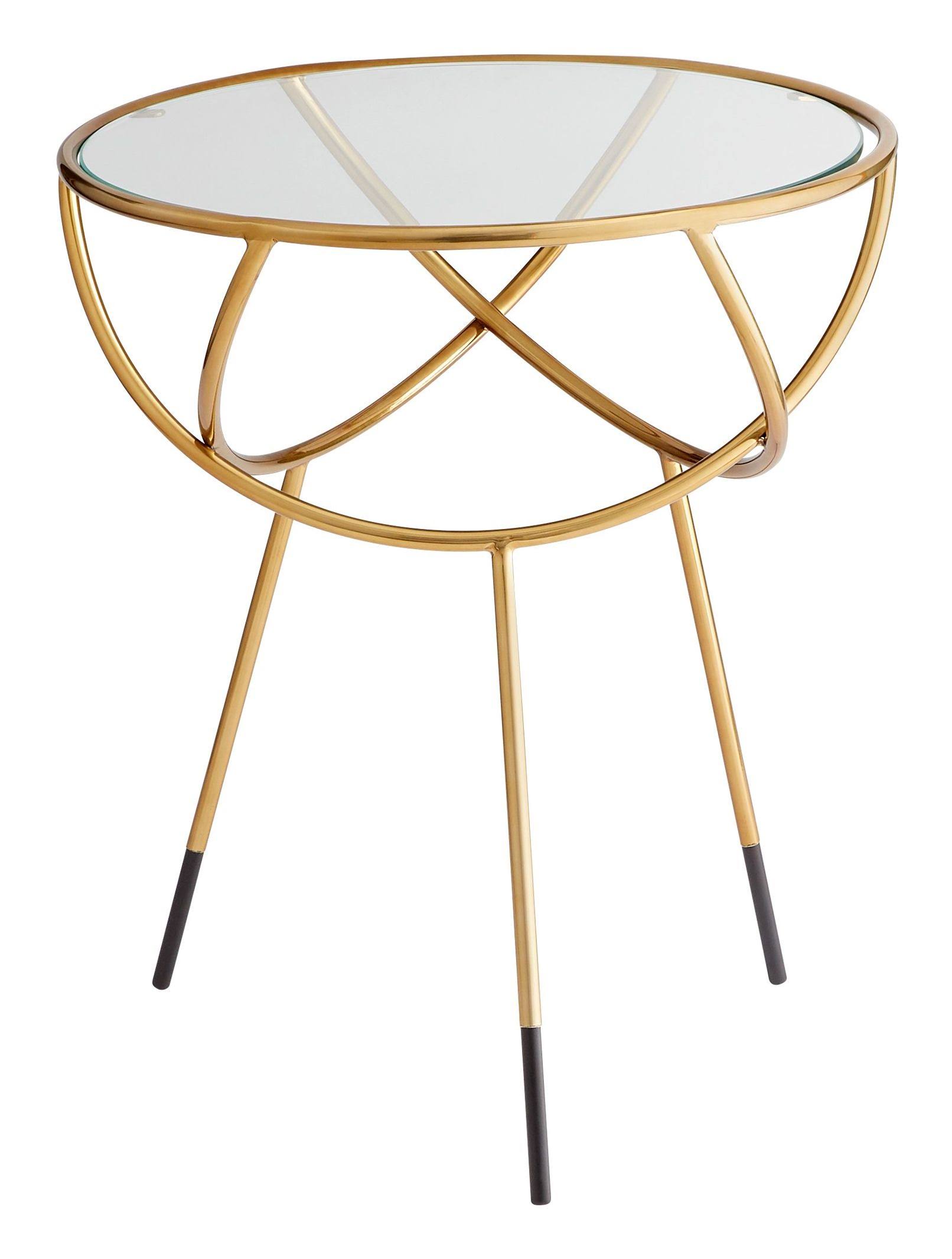Cyan Gyroscope Side Table - Gold - 3LA3WO_3FVL