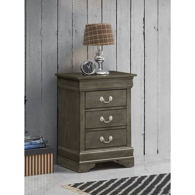 Emst 3 - Drawer Nightstand Alcott Hill Color LORY4B_DKL4
