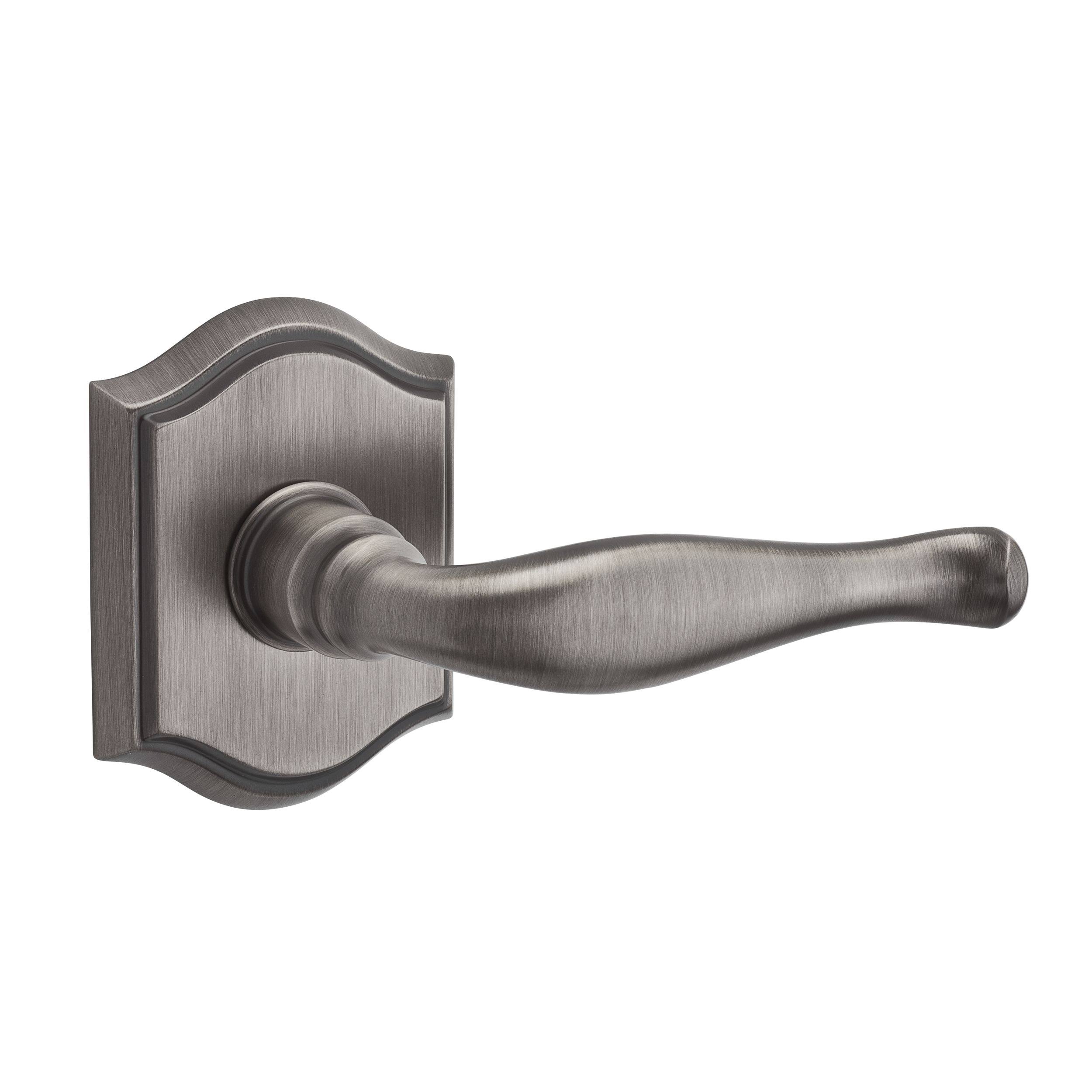 Baldwin PS.DEC.TAR.152 Passage Decorative Lever Traditional Arch Rose Matte Antique OAJ5TC_EQXP