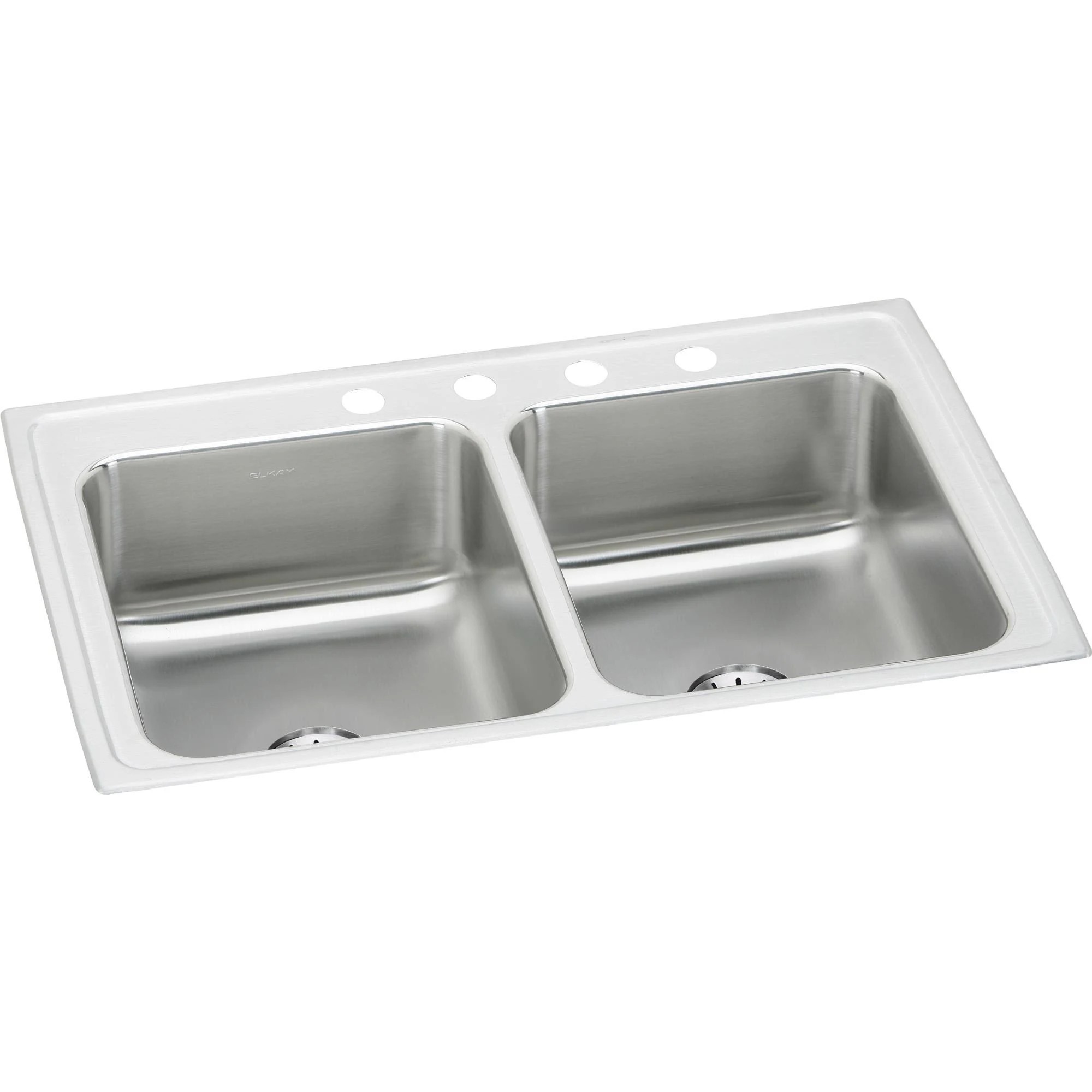 Elkay LR3321PD2 Stainless Steel Double Bowl Kitchen Sink 2ANECP_AGYL