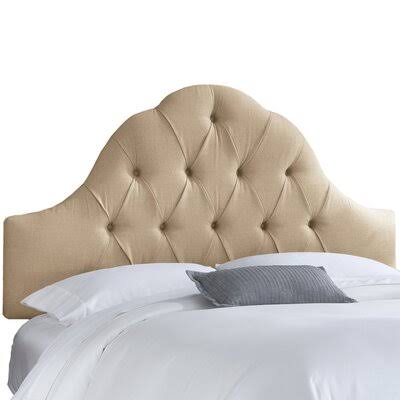 Ainsley Upholstered Panel Headboard Wayfair Custom Upholstery Size: California King, Upholstery: Linen 0KICQK_4EUE