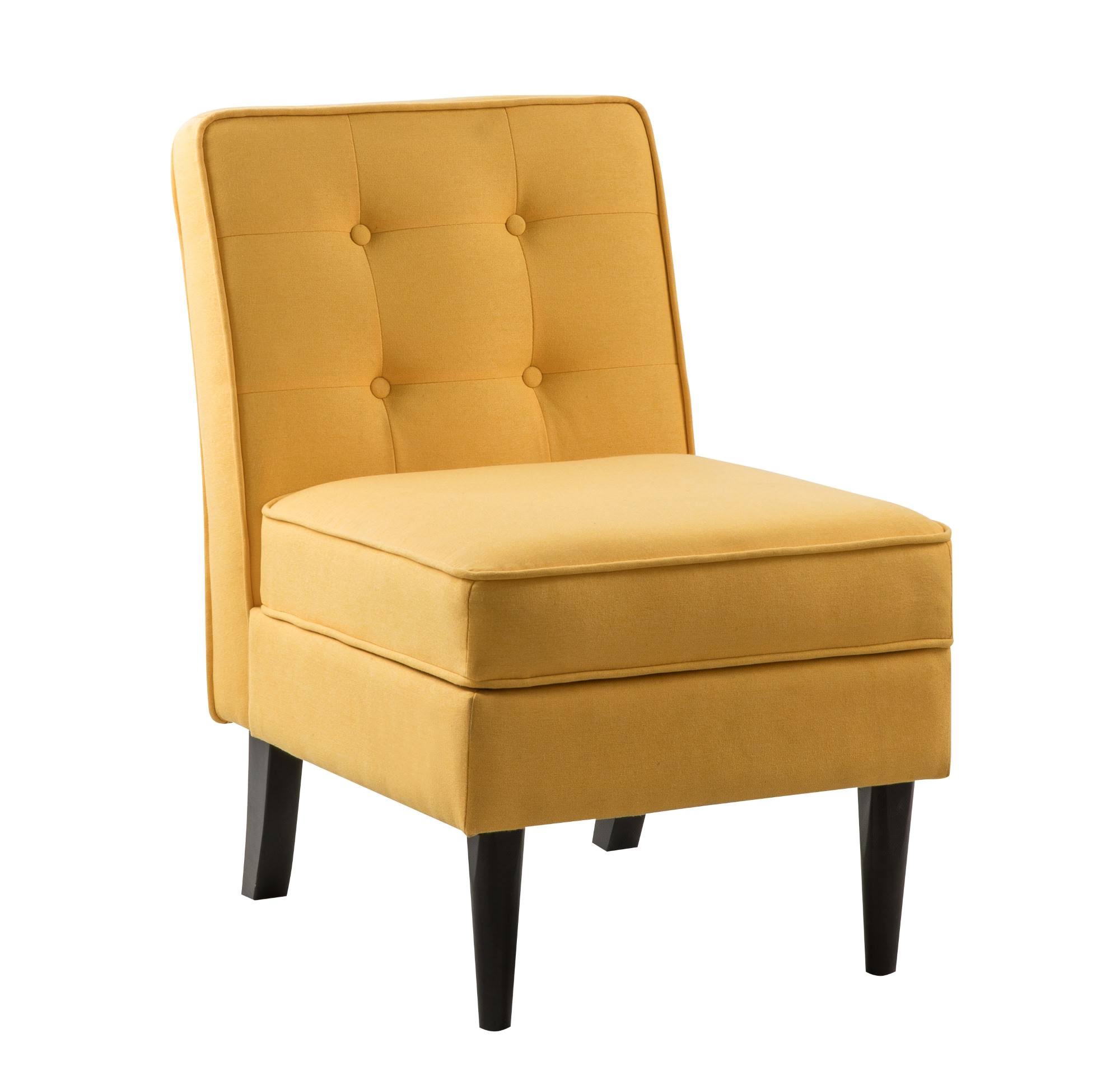 Lilola Home Oliver Yellow Fabric Storage Accent 71G89G_JHAE