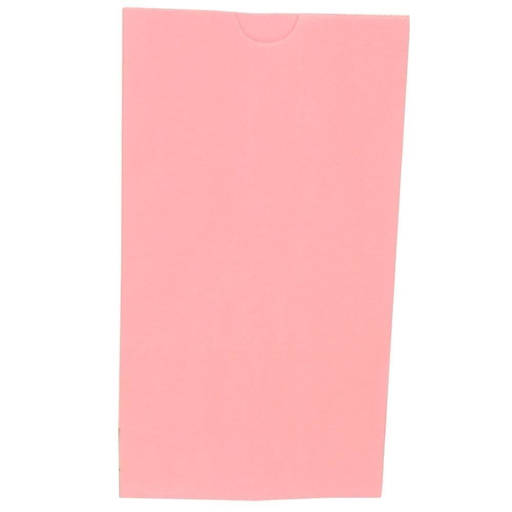 Jam Paper Kraft Lunch Bag, Medium, 5 x 9 3/4 x 3, Baby Pink, 500/BSP0TH_AHVN