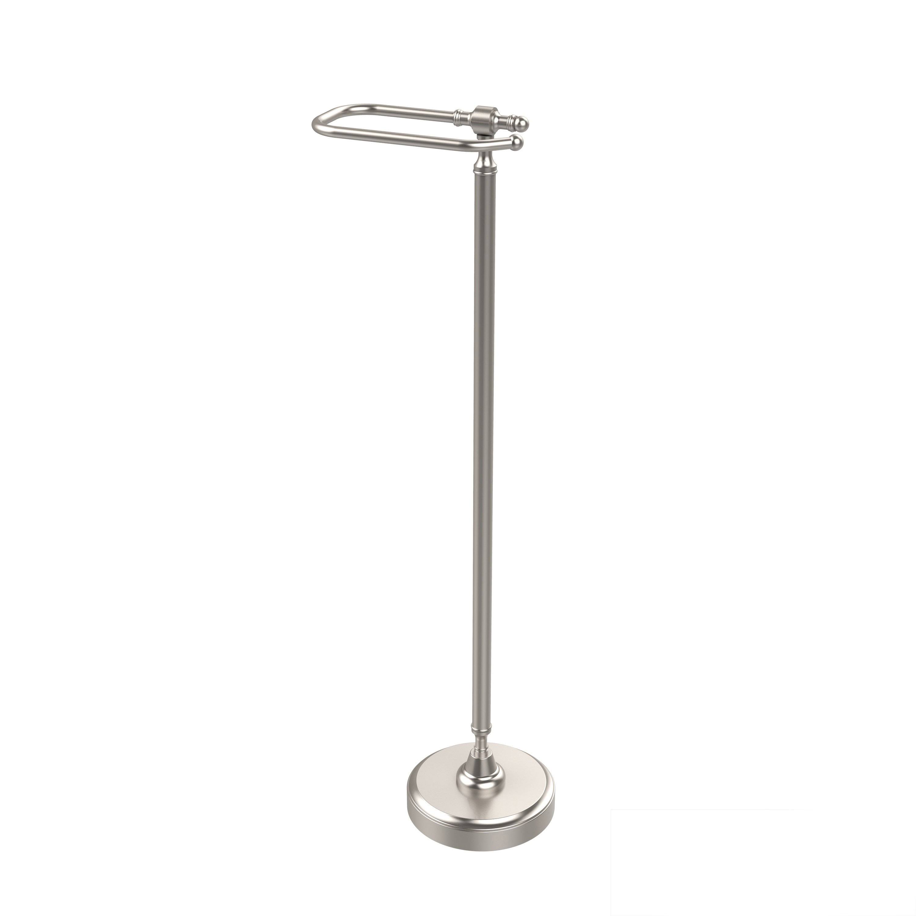 Allied Brass RWM-5-PNI Retro Wave Collection Free Standing Toilet Tissue Holder Polished SJSTBQ_1XAX
