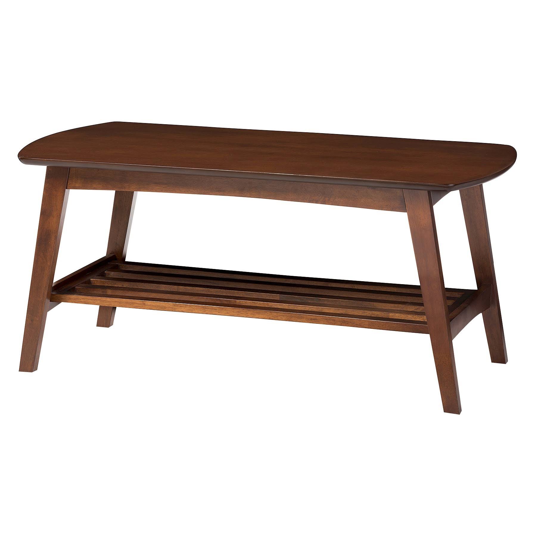 Baxton Studio Sacramento Mid-Century Modern Scandinavian Style Coffee Table Dark UZWDP7_P9LB