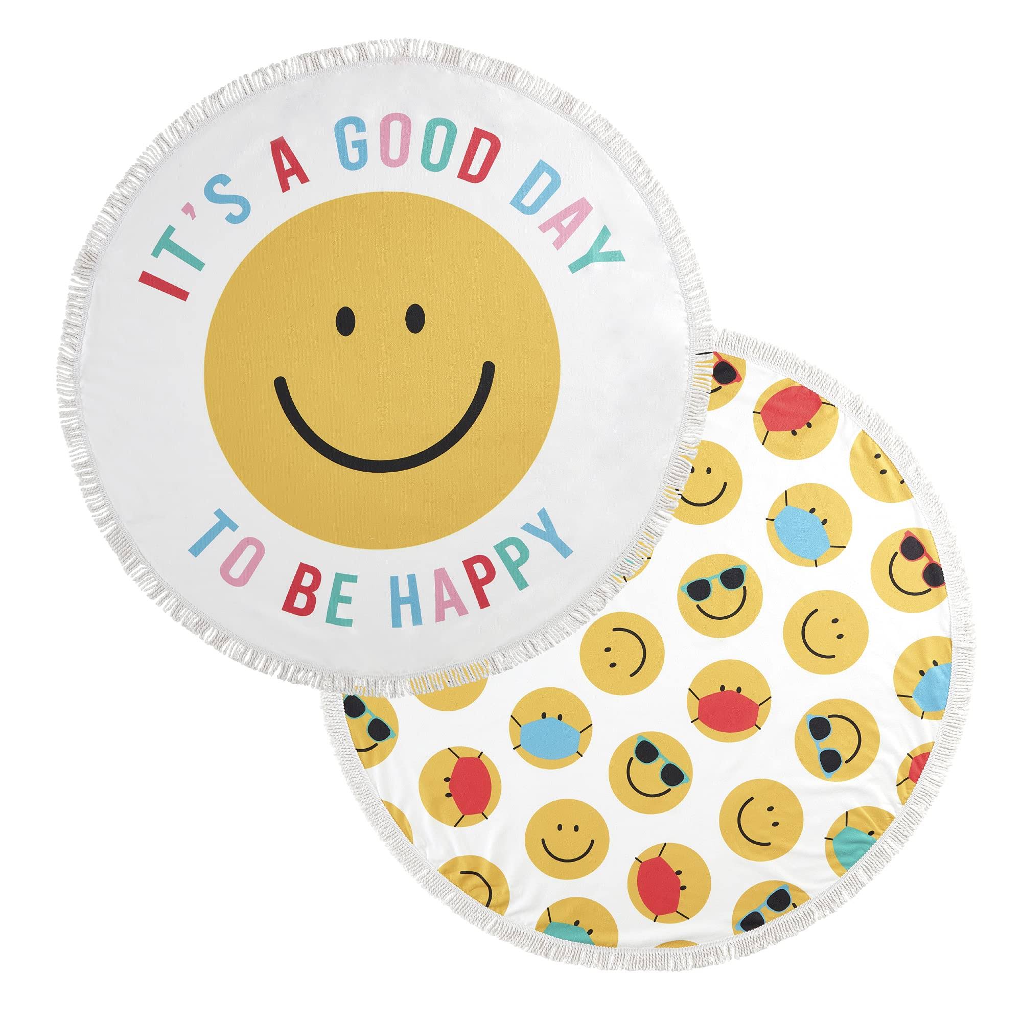 Mudd 2 Pack Round 59-Inch Beach Towels It's A Good Day to Be BT7MY1_ZHEE