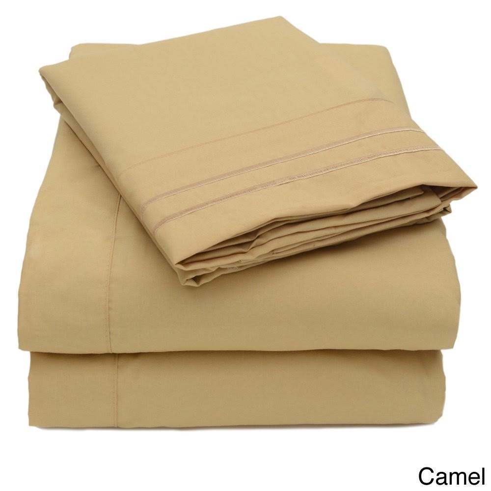 Embroidered 4-Piece Bed Sheet Set - California King - 6MUXM6_CP4V