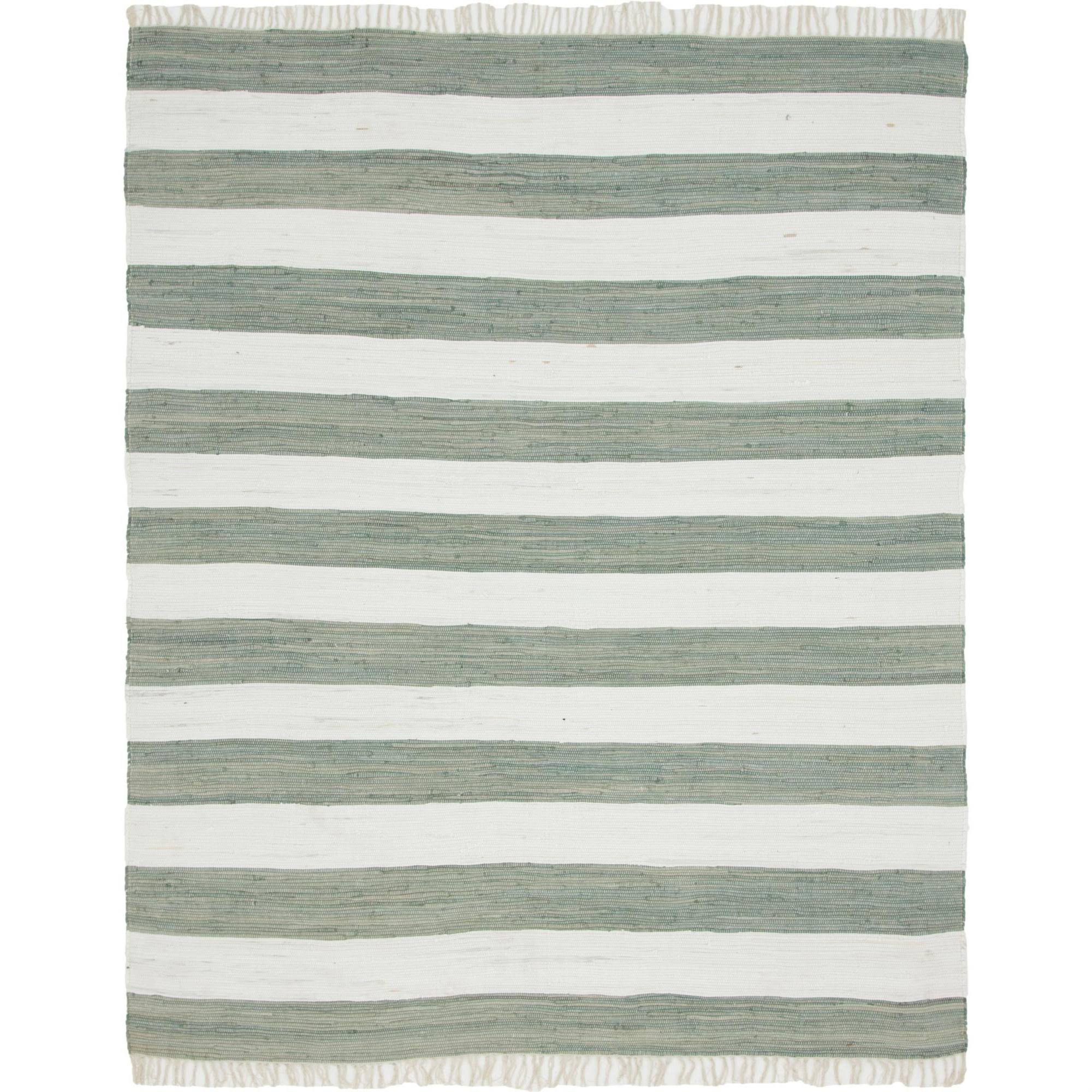 Unique Loom Striped Chindi Rag Area Rug - 8' x 10' - LWG6GW_QBPU Unique Loom Striped Chindi Rag Area Rug - 8' x 10' - LWG6GW_QBPU