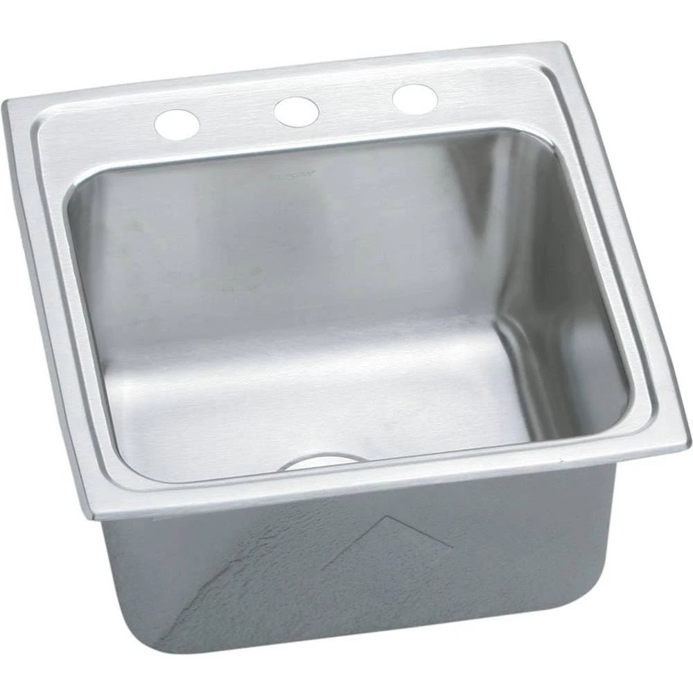 Elkay Lustertone DLR1919101 Single Bowl Top Mount Stainless Steel Laundry DMQXSB_HUCO