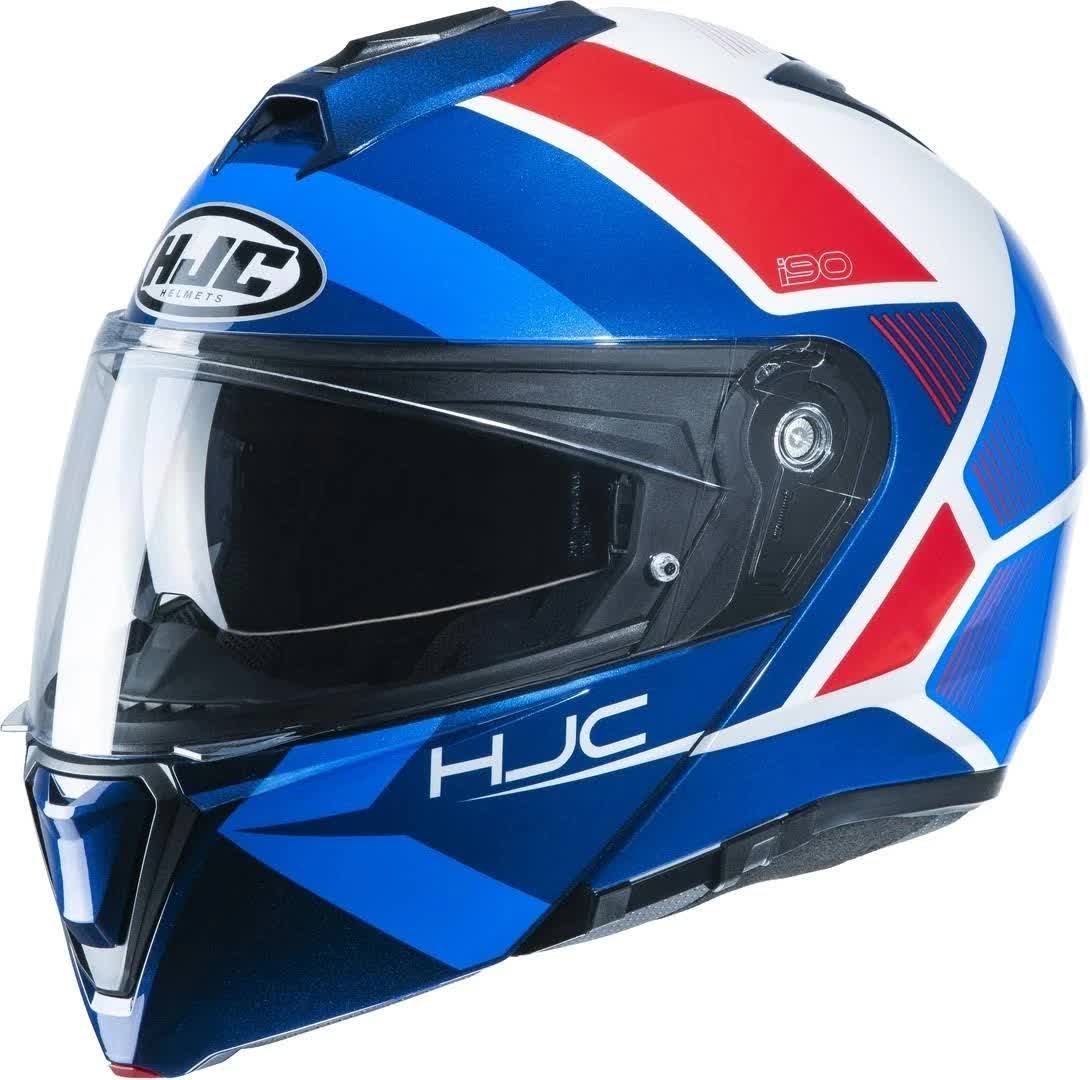 HJC i90 Hollen Helmet, white-red-blue, Size AOUXLD_LNCG