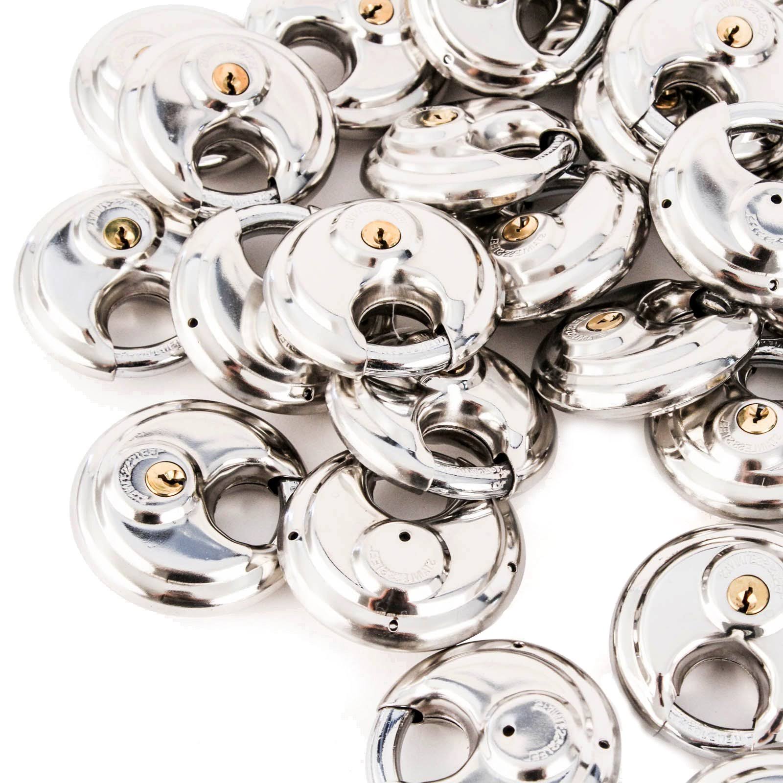 75 Stainless Steel Armor Disc Padlocks Trailer / Self Storage Locks Keyed 54VBOH_AVEN
