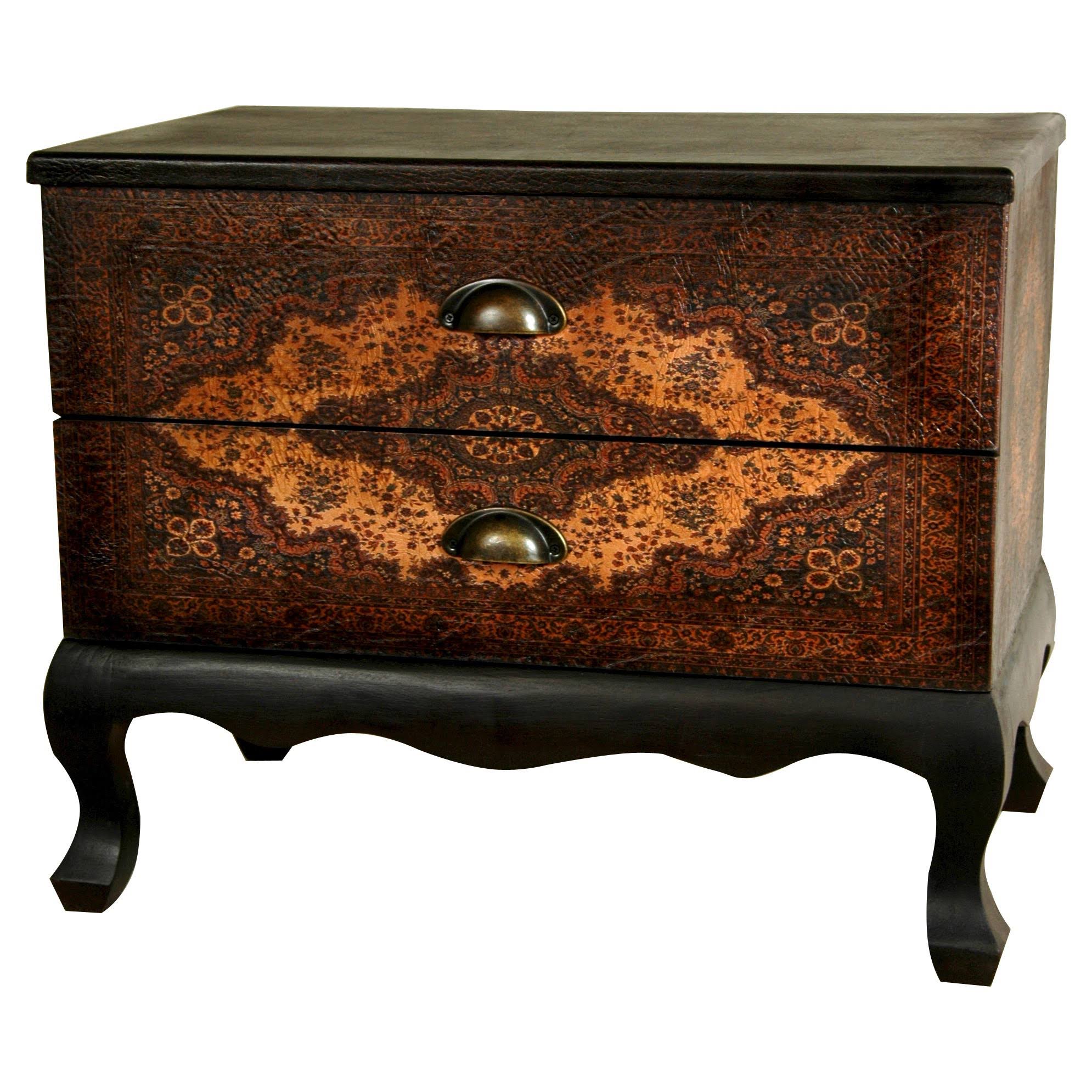 Oriental Furniture Olde-Worlde Euro 2 Drawer U21JZU_SGSE